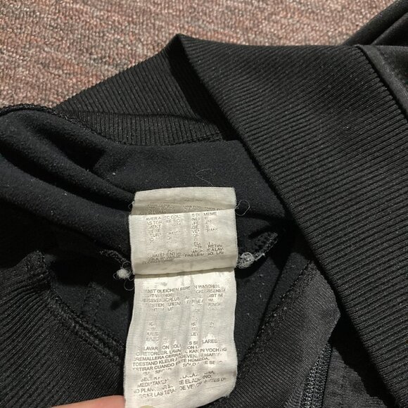 Bench Full Zip Track Jacket Embroidered Spellout Black Grey Zipper Pockets Small - Picture 9 of 13